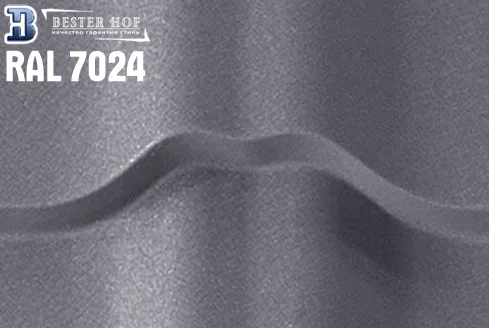 Металлочерепица RAL 7024 мат